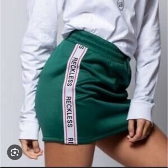 Young & Reckless Green Mini Skirt - Picture 2 of 3